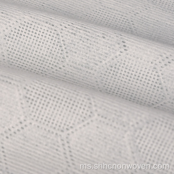 Viscose Pet Diamond Embossing Spunlace Nonwoven untuk Tisu